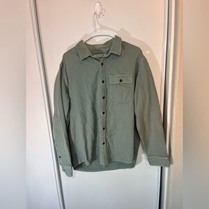 Outerknown Chambray Button Up Shirt Men's Sz XL Long Sleeve Blue Organic Cotton